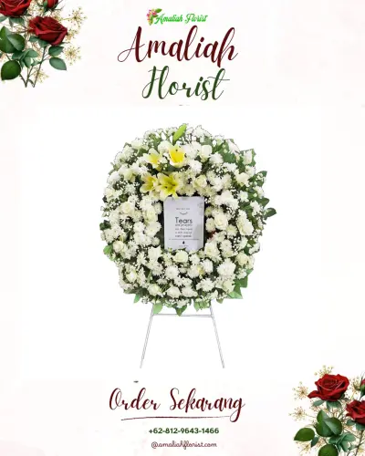 Krans Bunga Duka Cita di Bandara Ahmad Yani Semarang