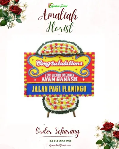 Bunga Papan Congratulation di Bandara Ahmad Yani Semarang